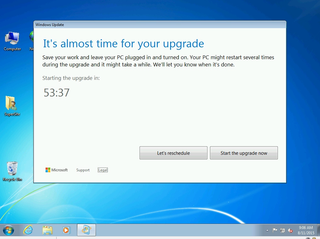 Prevent the Windows 10 upgrade from installing after making your reservation Prevent the Windows 10 upgrade from installing after making your reservation