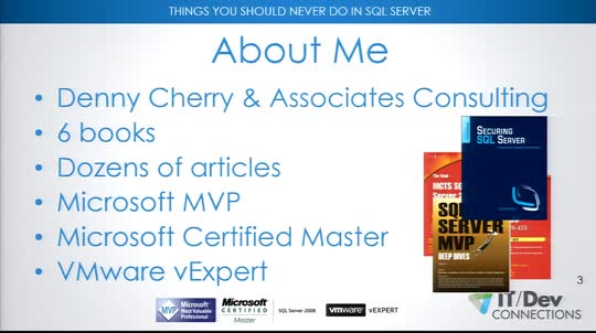 Things You Should Never Do in Microsoft SQL Server