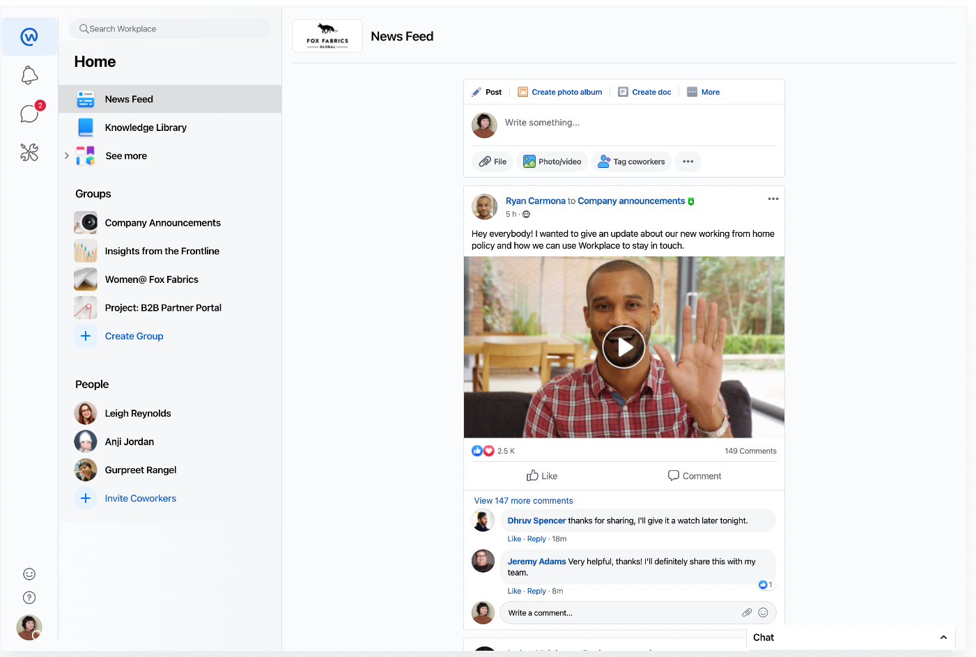 Workplace from Meta demo