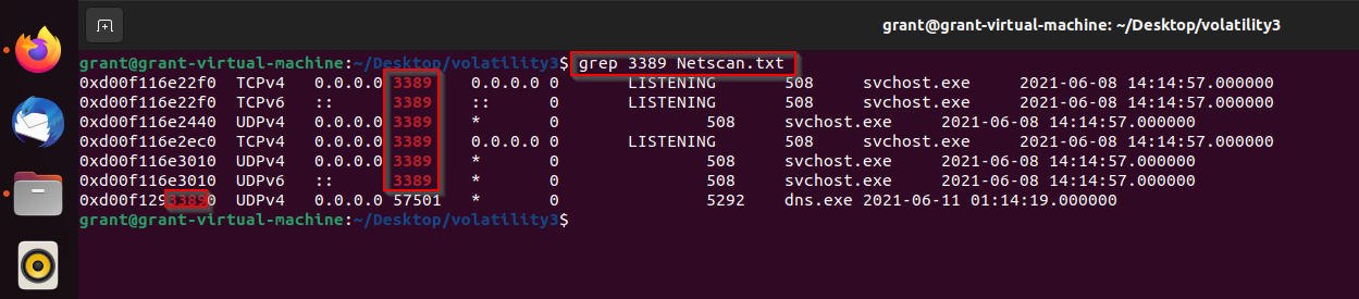 second grep command example