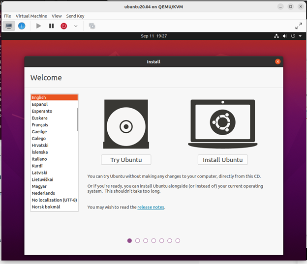 screen you see when you run your VM screen you see when you run your VM