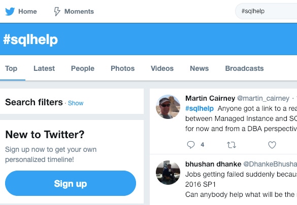 sqlhelp on twitter sqlhelp on twitter