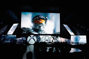 "Halo" displayed during the Microsoft Xbox E3 press conference in 2015 in Los Angeles