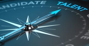 compass hand points to the word "talent" compass hand points to the word "talent"