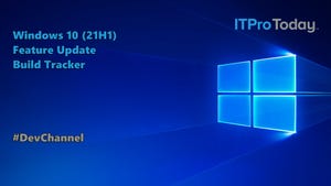 Dev Channel Build Tracker for Windows 10 (21H1)