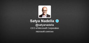 Satya Nadella's Twitter Account Finally Verified, Sends His First Tweet since 2010