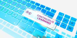 keyboard with a key that says continuous learning keyboard with a key that says continuous learning