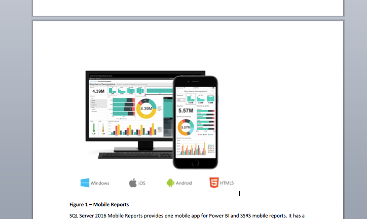 New Features in SQL Server 2016 Reporting Services