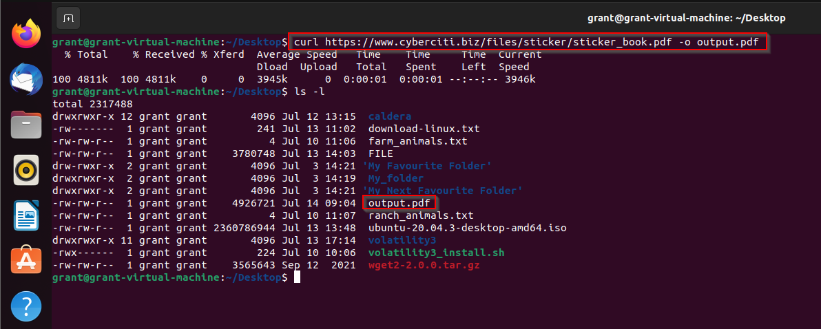 second curl command example