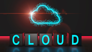 the word "cloud" written on blocks