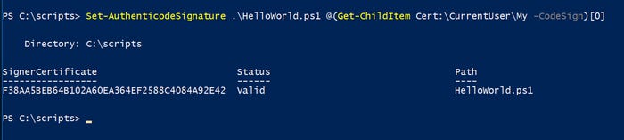How to Sign PowerShell Scripts, Part 3