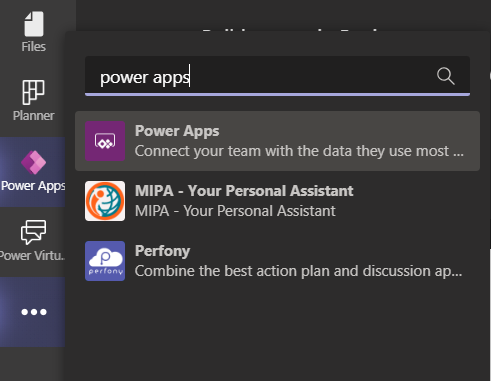 power apps teams install power apps teams install