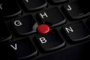 Laptop keyboard close-up