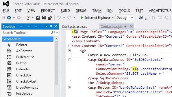 Microsoft Visual Studio 2012 screenshot