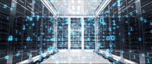 3D illustration of server room 3D illustration of server room