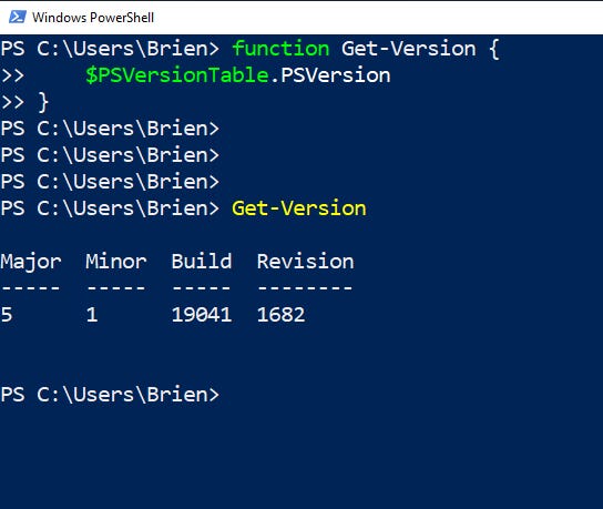 How to Create PowerShell Functions