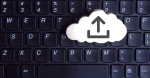 cloud icon on top of keyboard