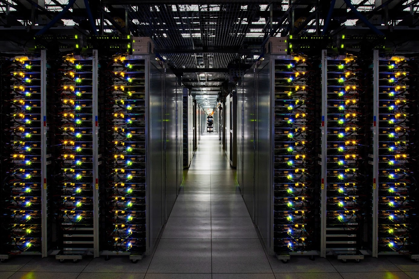 Servers in Google Cloud Platform data center