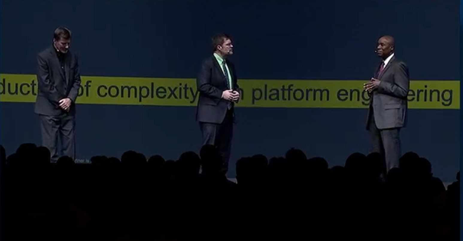 Gartner keynote speakers (l-r): Thomas Bittman, Roger Williams, and Dennis Smith