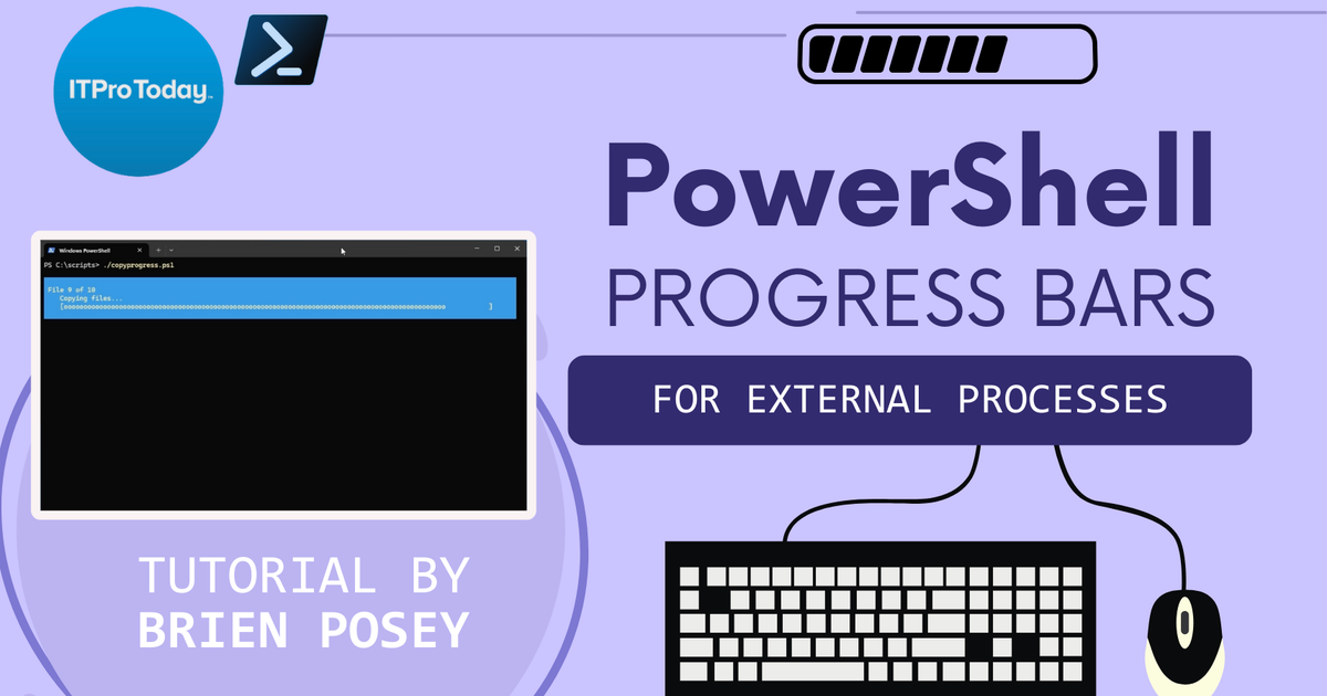 How To Create PowerShell Progress Bars for External Tasks