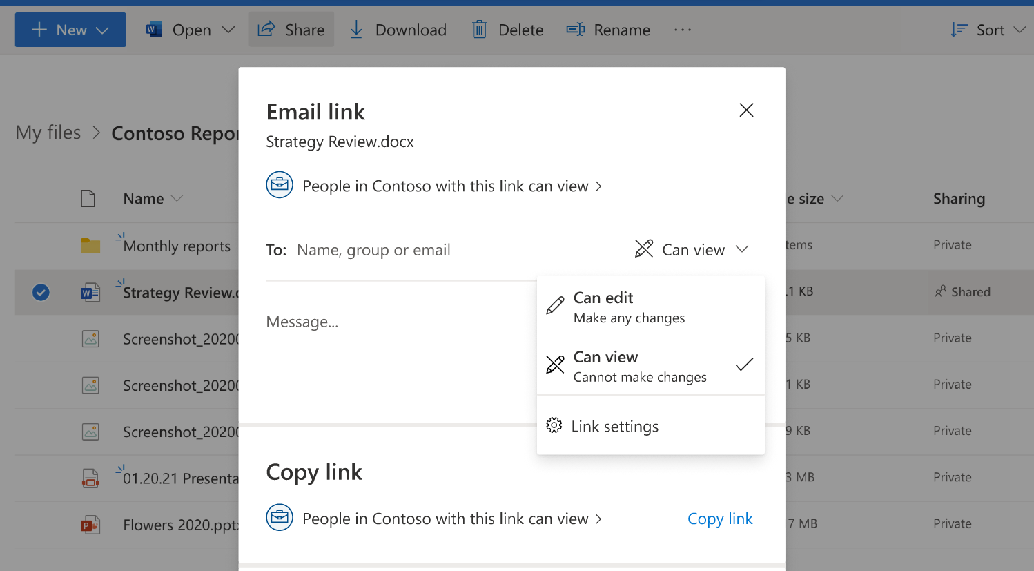 quick permissions microsoft 365 sharing
