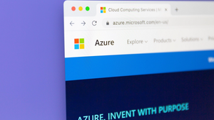 Microsoft Azure page on computer screen Microsoft Azure page on computer screen