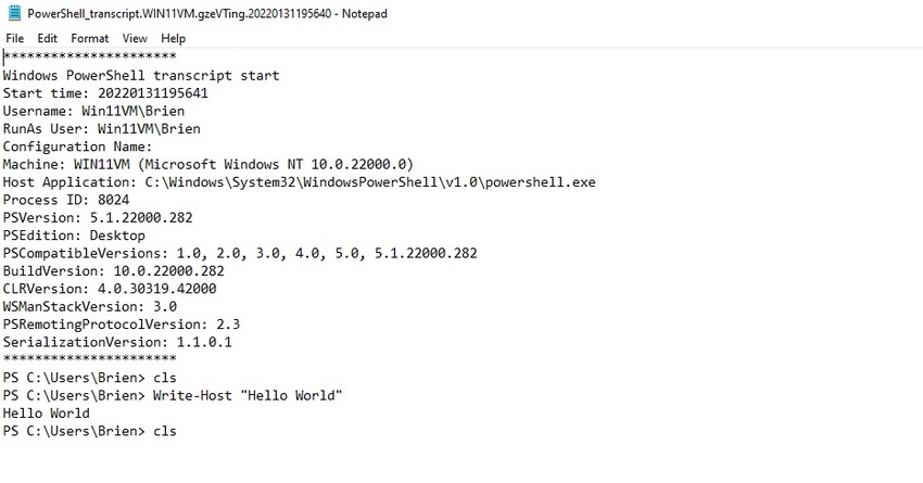 How To Use Automatic PowerShell Transcription
