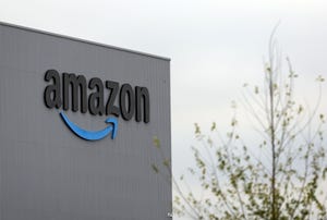 Amazon logo on building
