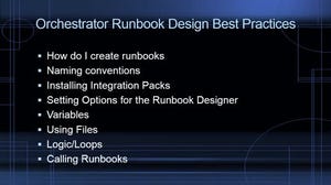 Session 2: Orchestrator Runbook Design Best Practices