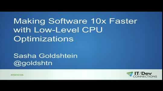 Making Software 10x Faster with Low-Level CPU Optimizations