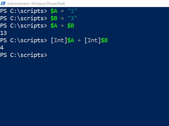 How To Convert PowerShell String Data to Integers