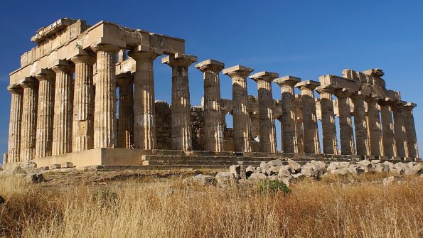 Ruins of old Greek temple