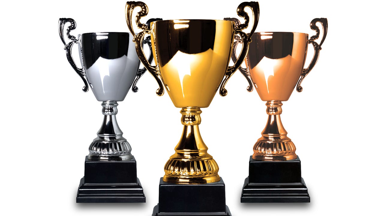 gold, silver, and bronze trophies gold, silver, and bronze trophies