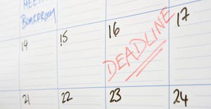 DEADLINE written on a calendar DEADLINE written on a calendar