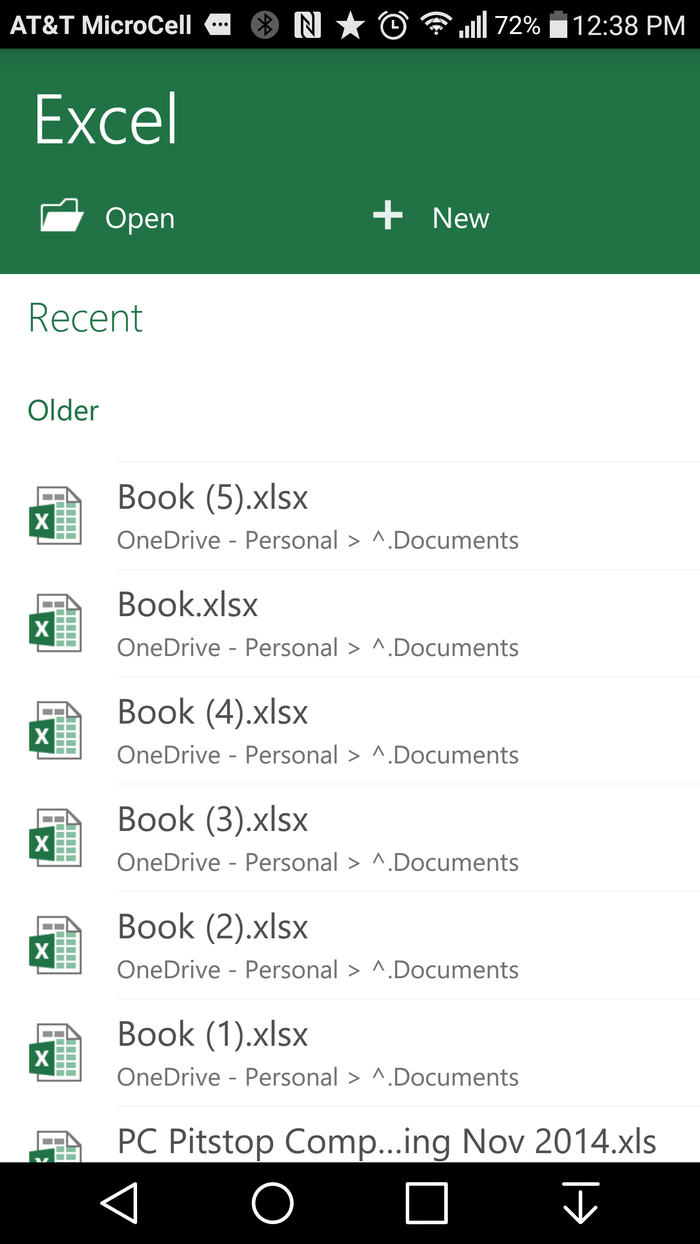 Gallery: Microsoft Excel App on Android Phones