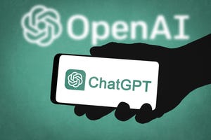 ChatGPT logo on a smartphone device