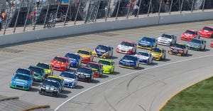 start of NASCAR race start of NASCAR race