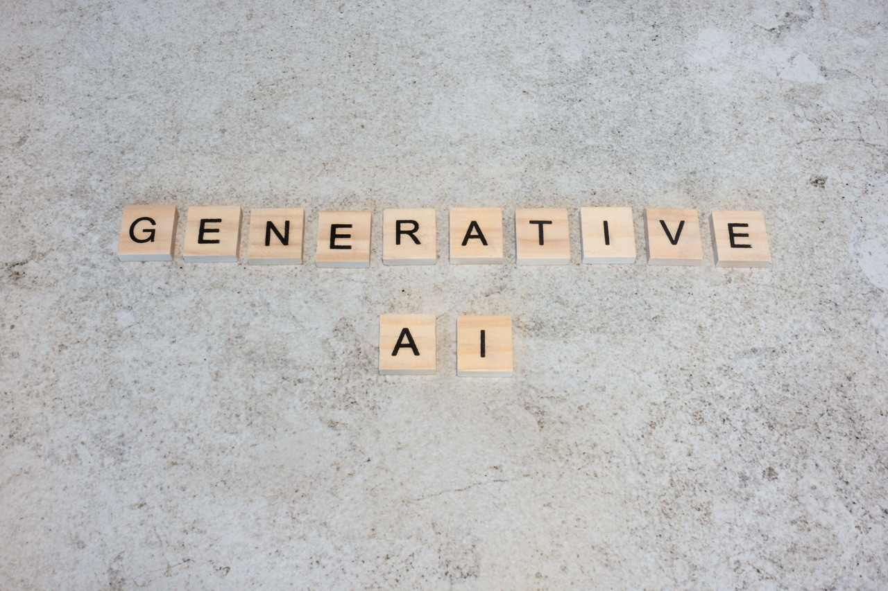 wooden letter blocks spelling out generative AI wooden letter blocks spelling out generative AI
