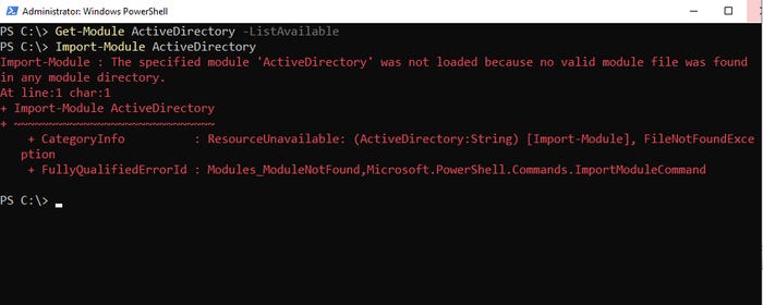 How To Import the PowerShell Active Directory Module