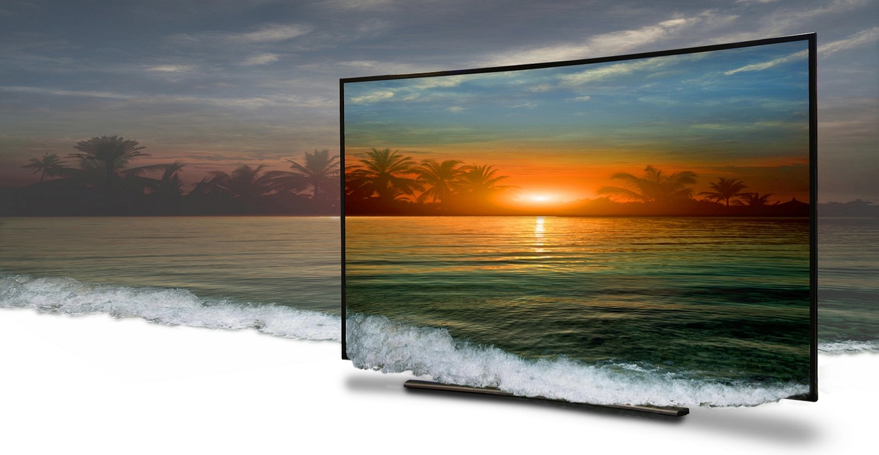 transparent monitor on the beach transparent monitor on the beach