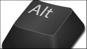 Alt key on computer keyboard Alt key on computer keyboard