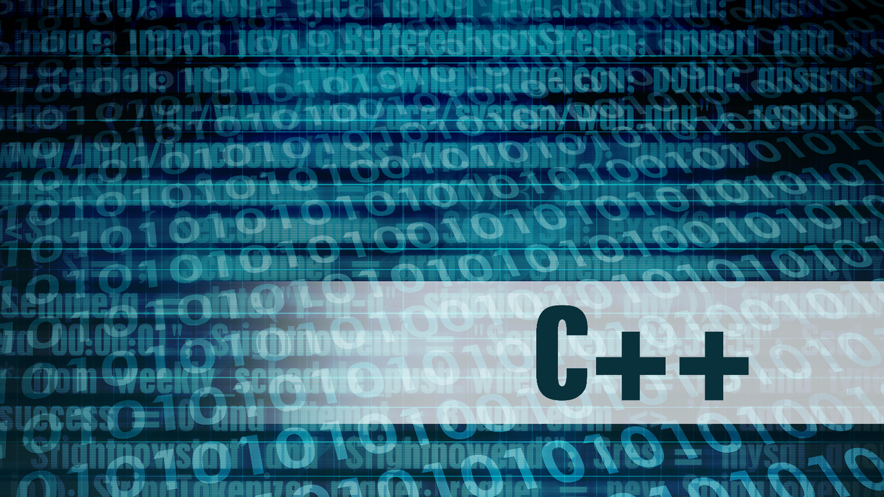 C++ printed on top of code C++ printed on top of code