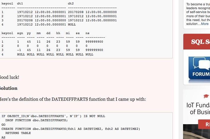 How to Compute Date and Time Difference in Parts