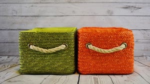 baskets green and orange