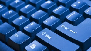 blue computer keyboard