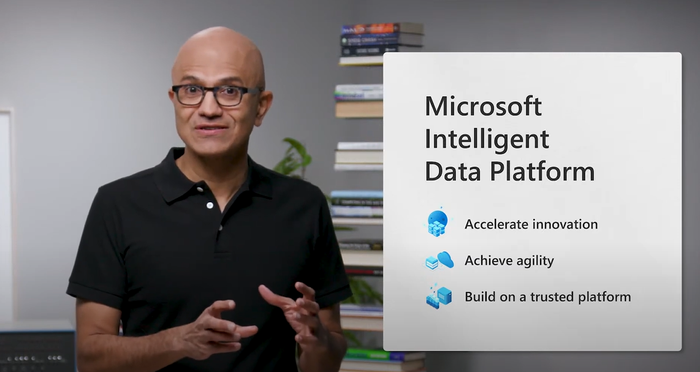 Microsoft CEO Satya Nadella at Microsoft Build 2022 