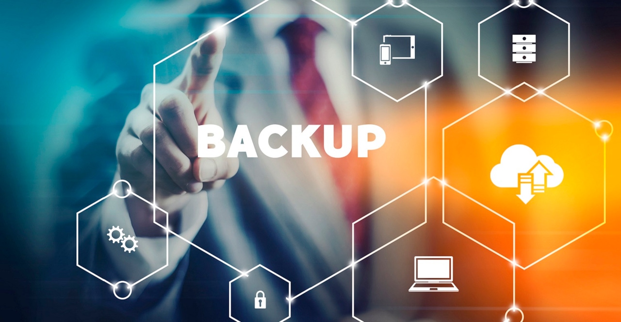 businessman selecting "backup" from modern virtual interface businessman selecting "backup" from modern virtual interface