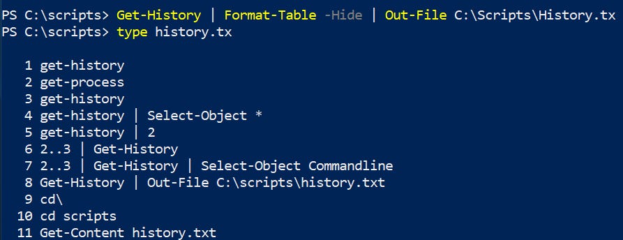 How to Export PowerShell Command History To Make a Script