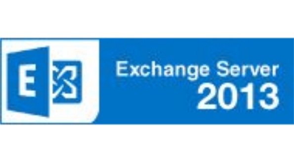 blue exchange server logo on white background blue exchange server logo on white background
