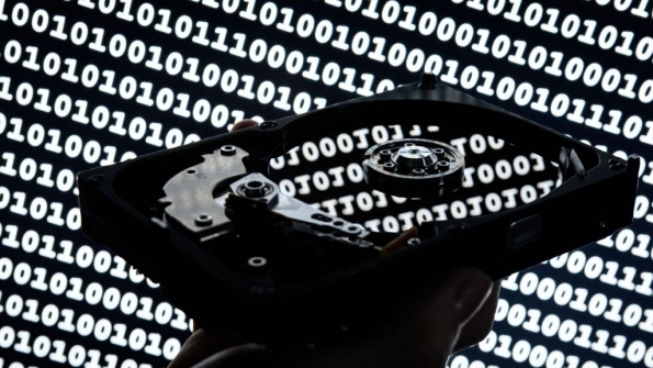 Digital background for computer hard drive